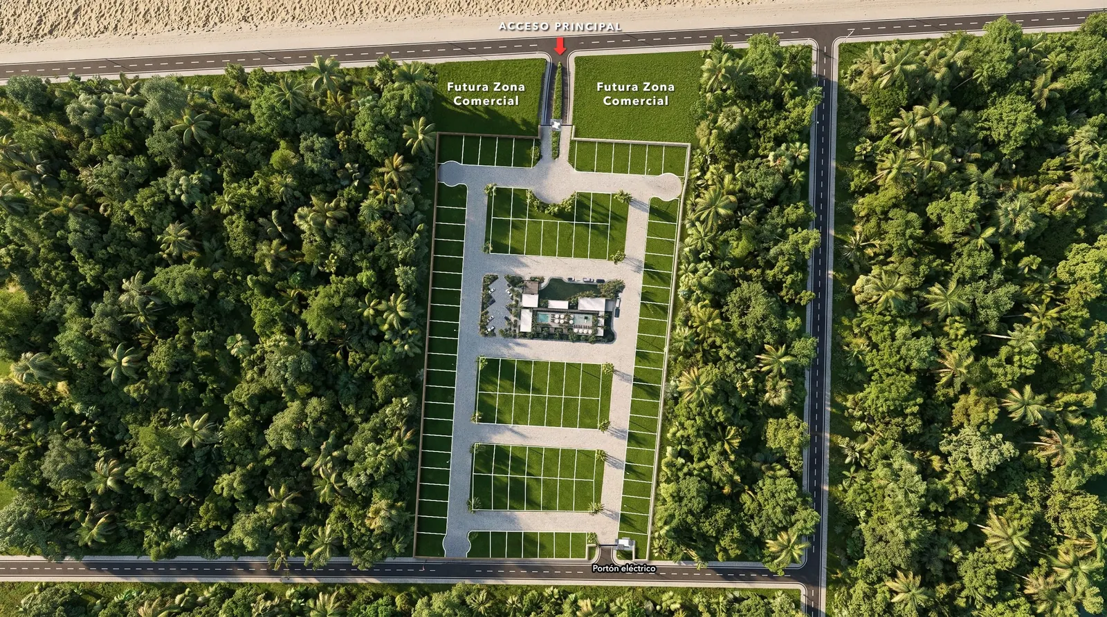Masterplan de 99 terrenos residenciales de Mareta Puerto Telchac