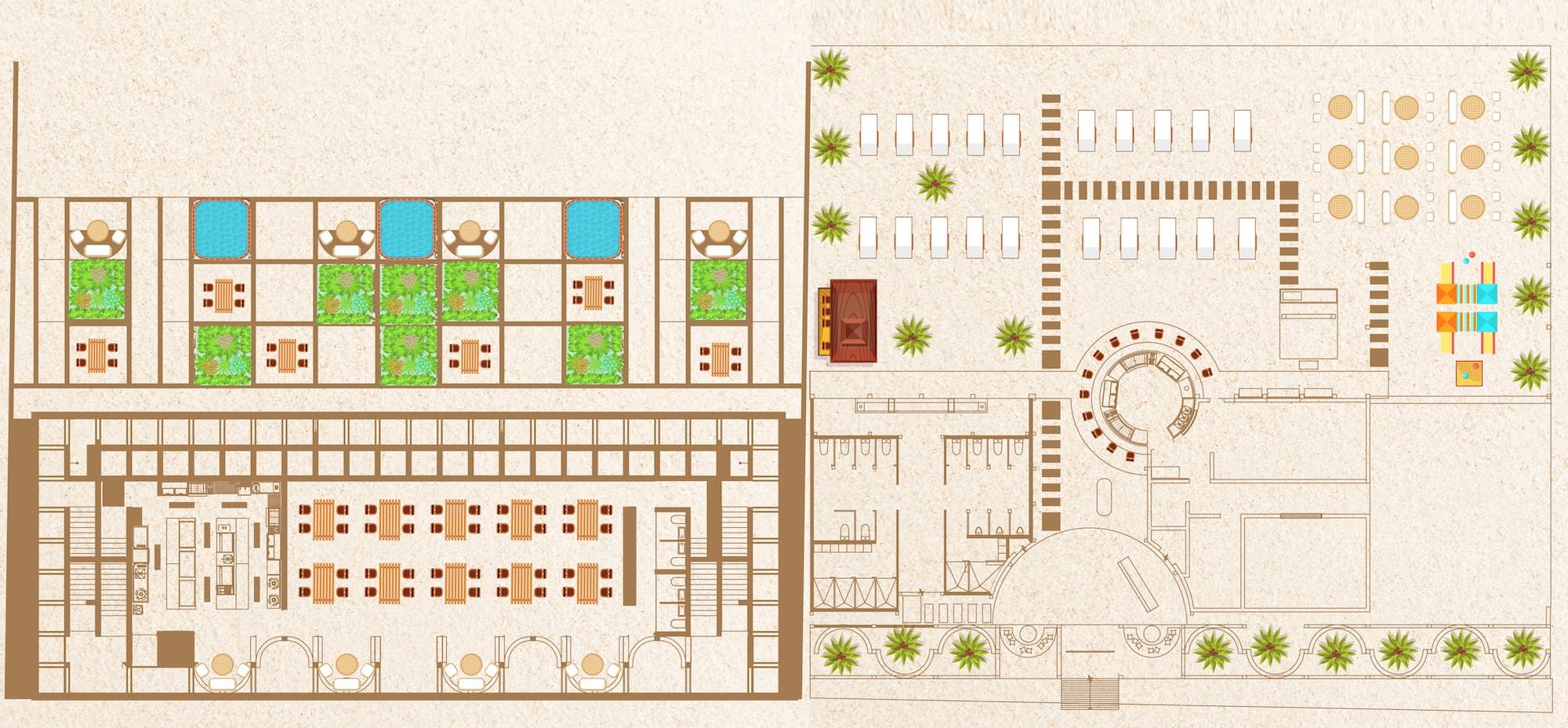 Mapa interactivo de Playaviva Beach Club - Telchac Puerto
